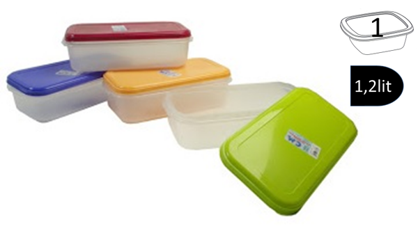 FIAMBRERA PLAST. RECT. 1,2lit (12)