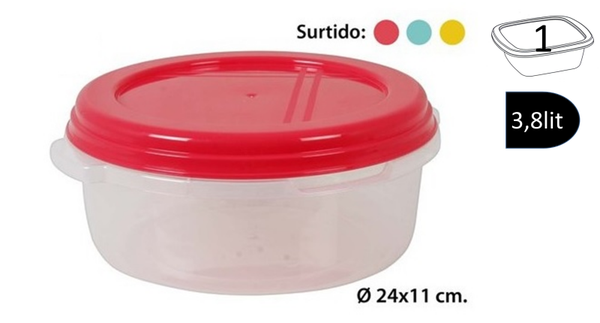 FIAMBRERA PLAST. RED. 3,8lit (12)