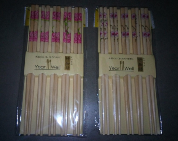 PALILLOS CHINOS MADERA 10ud BOLSA