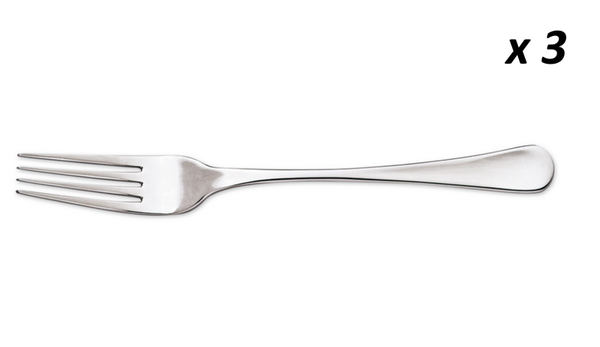 TENEDOR MESA INOX. BLISTER 3ud (12)