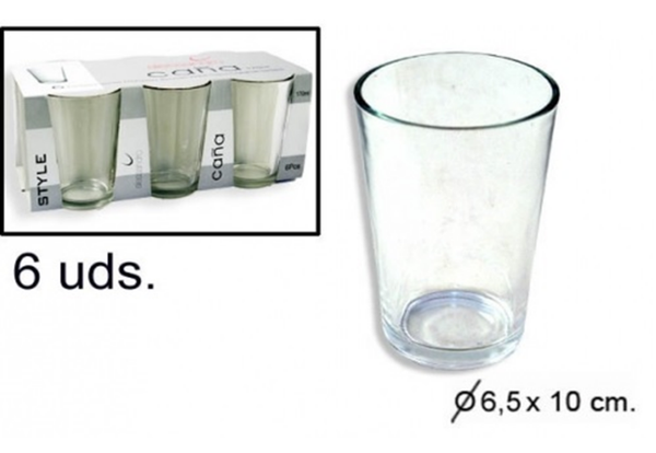 VASO CAÑA CRISTAL 180cc CAJA 6ud