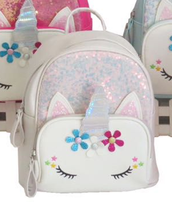 MOCHILA PASEO BRILLO UNICORNIOS