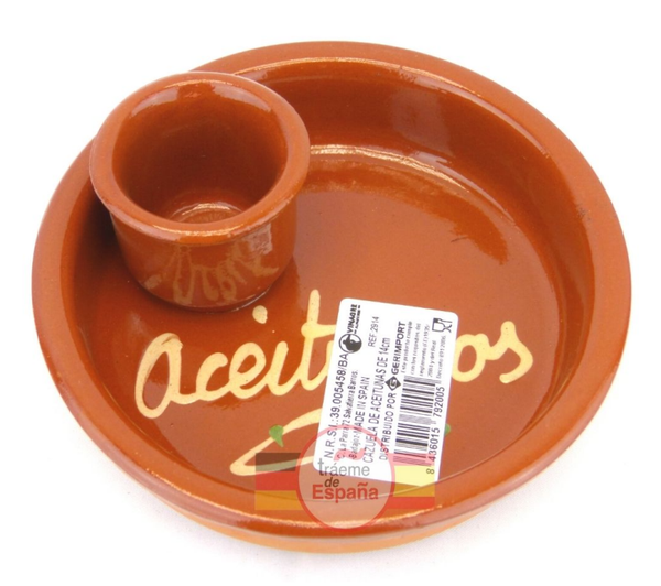 CAZUELA BARRO ACEITUNAS 14cm