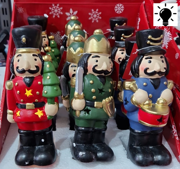 FIGURA CERAMICA CASCANUECES LUZ LED