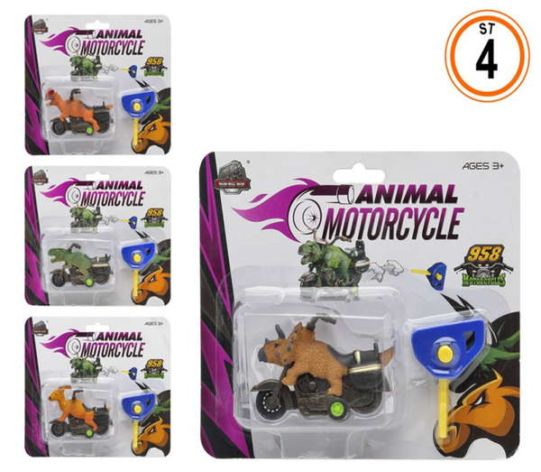 MOTO LANZADOR DINOSAURIOS 4SURTIDOS