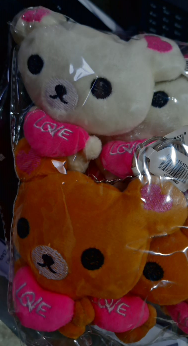 LLAVERO PELUCHE OSITO LOVE