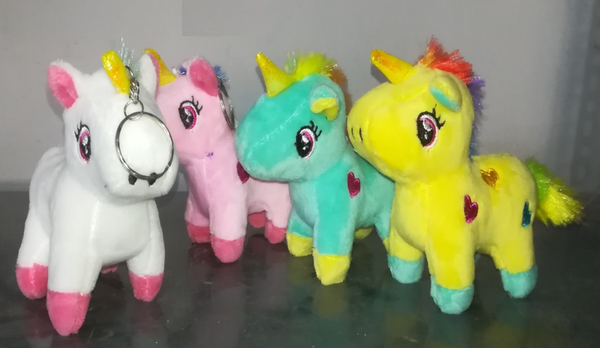 LLAVERO PELUCHE UNICORNIO