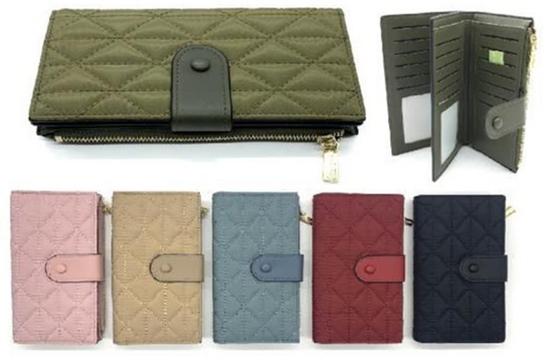 CARTERA SRA. ALARGADA ENREJADA 19x11cm