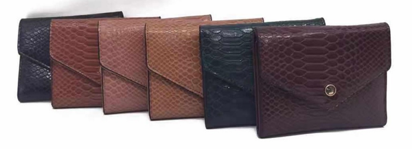 CARTERA SRA. CUADRADA SERPIENTE 13x10cm