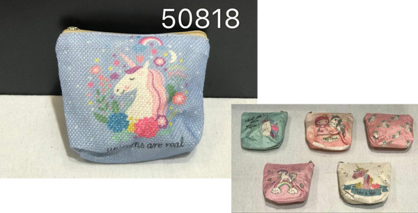 MONEDERO CREMALLERA UNICORNIOS 11x8cm (12)