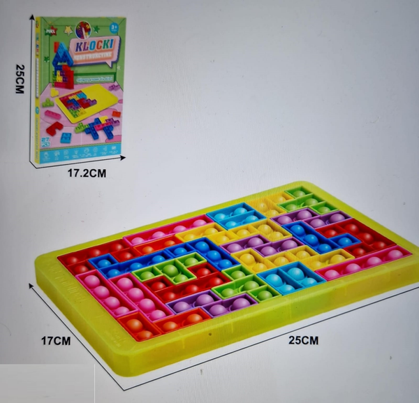PIZARRA SILICONA TETRIS COLORES