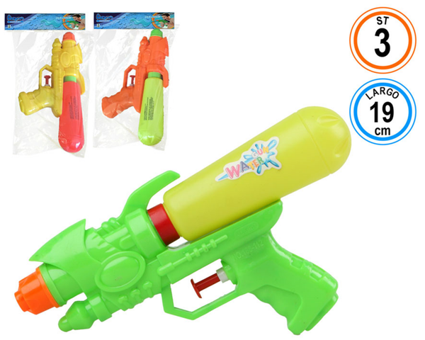 PISTOLA AGUA PEQUEÑA BOLSA 19cm