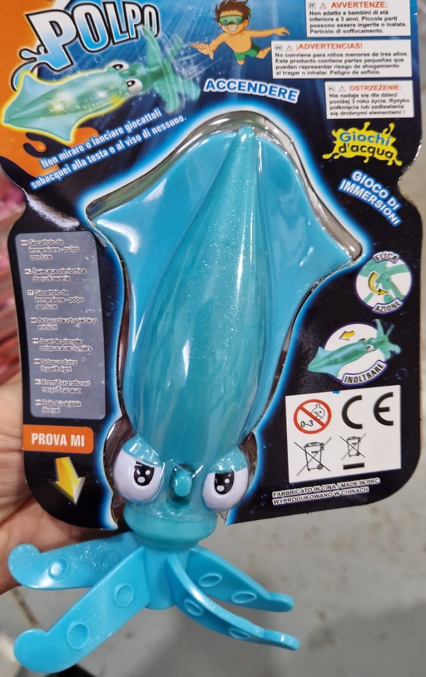 JUEGO BUCEO PULPO CON LUZ
