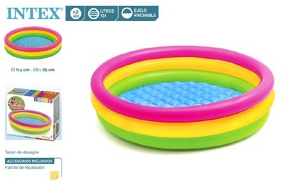 PISCINA INF. 3TUBOS SUELO ACOLCHADO 114x25cm