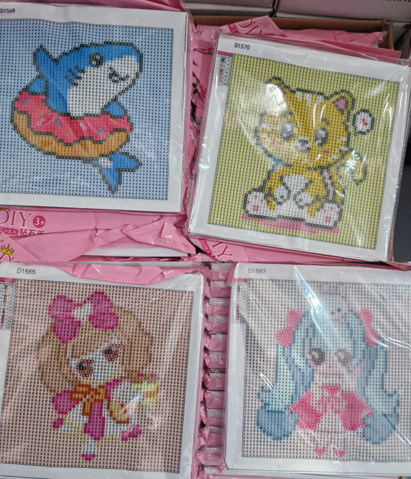 CUADRO DIAMANTES 20x20cm