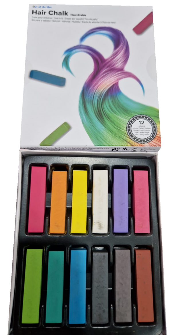 TIZAS PARA EL PELO 12COLORES