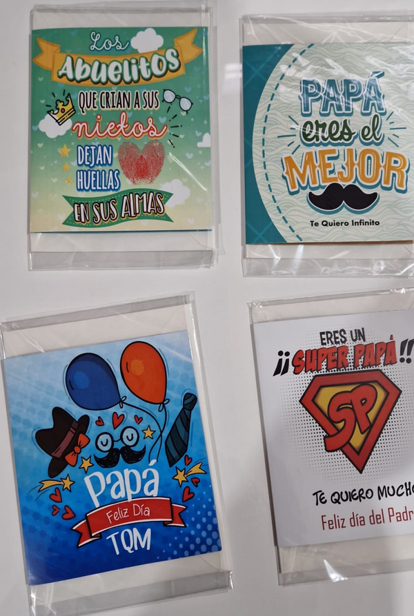 TARJETA FELICITACION DIA DEL PADRE 18x24cm