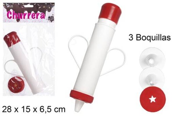 CHURRERA PLASTICO 3BOQUILLAS