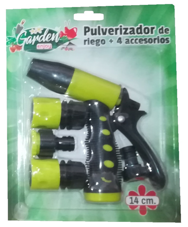 PISTOLA RIEGO + ACCESORIOS