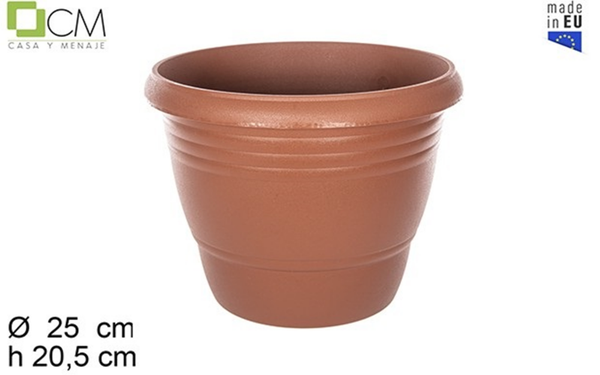 MACETA PLASTICO TERRACOTA CALPE 25cm (12)