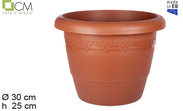 MACETA PLASTICO TERRACOTA ELSA 30cm (12)