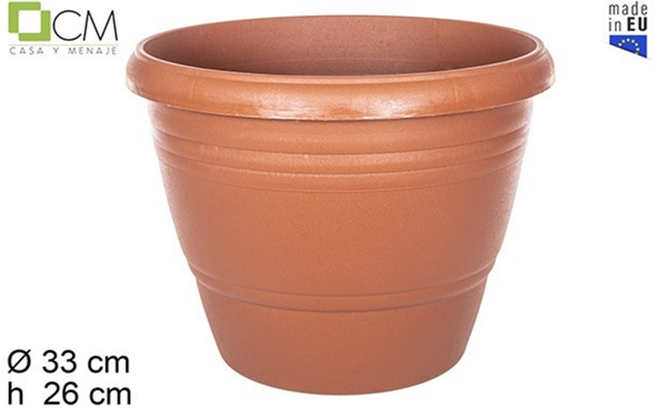 MACETA PLASTICO TERRACOTA CALPE 33cm (12)