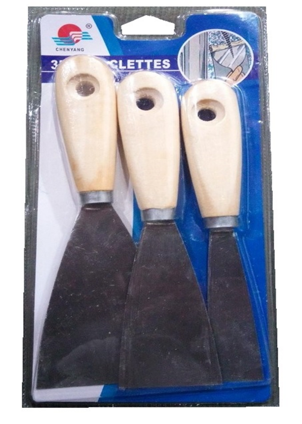 ESPATULA METAL 3ud BLISTER
