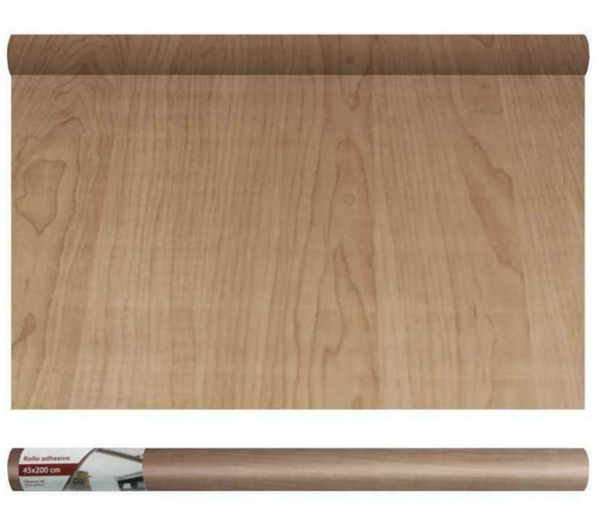 PLASTICO ADHESIVO COLOR MADERA ABEDUL