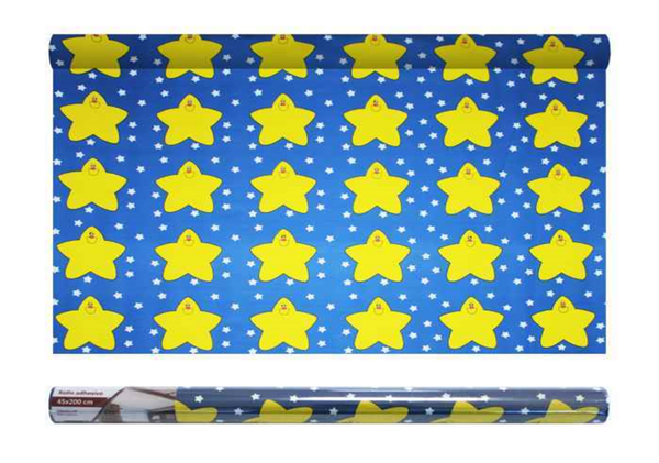 PLASTICO ADHESIVO ESTRELLAS