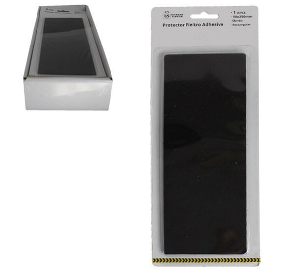 FIELTRO ADHESIVO TIRA MARRON BLISTER (12)