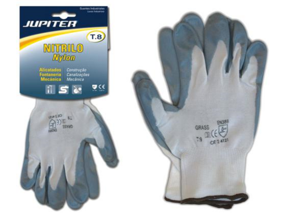 GUANTES DE TRABAJO NITRILO JUPITER (12)