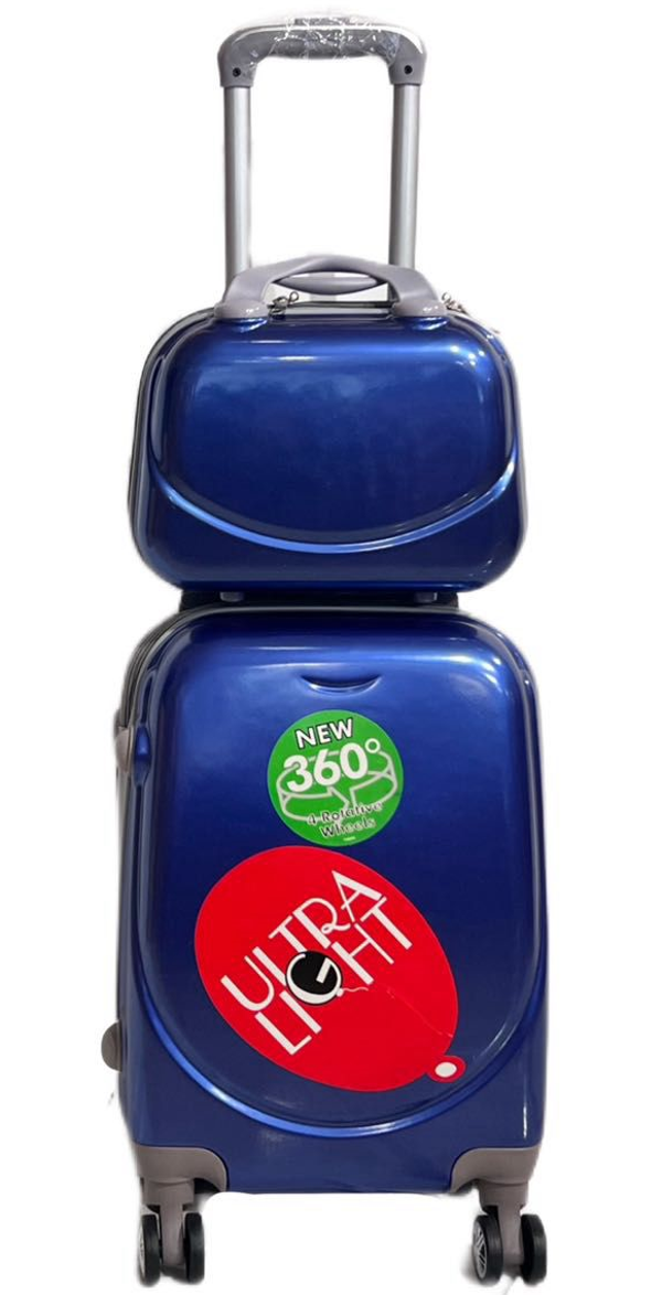 MALETA 4RUEDAS+NECESER RIGIDA LISA