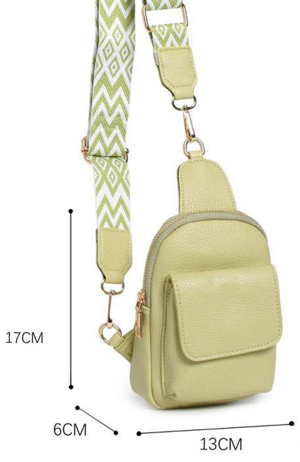 BOLSO PORTA MOVIL CORREA DECORADA 13x17cm
