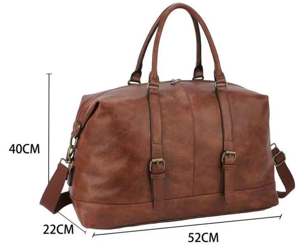 BOLSO VIAJE MATERIAL LISO CORREAS 52x40cm