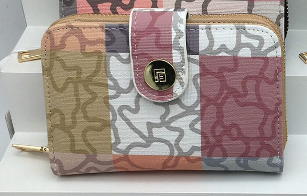 CARTERA SRA. ALARGADA OSITOS 15x10cm