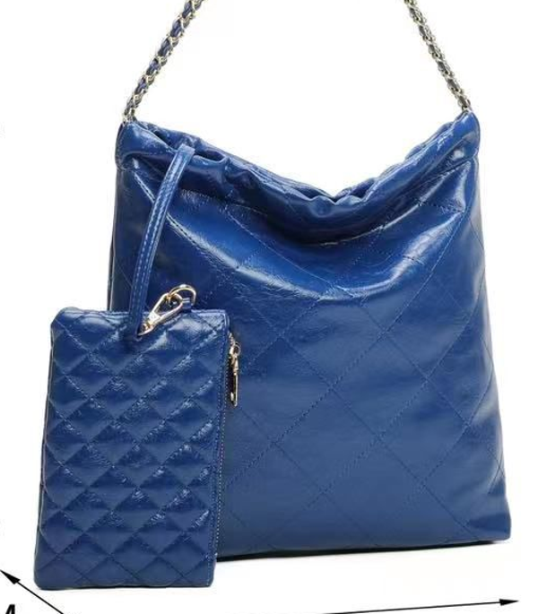 -BOLSO CUADRADO+CARTERA BRILLO