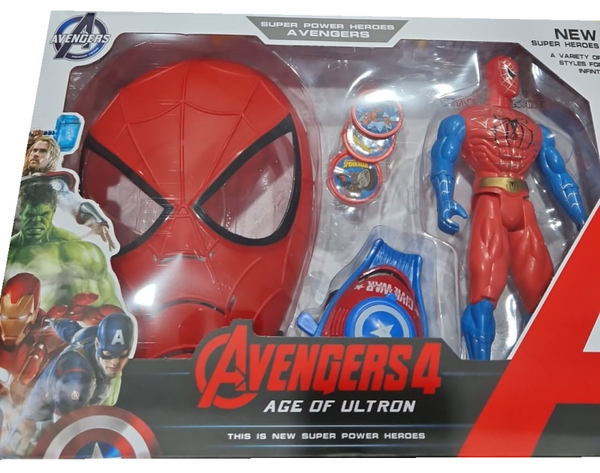 FIGURA AVENGERS+MASCARA CAJA