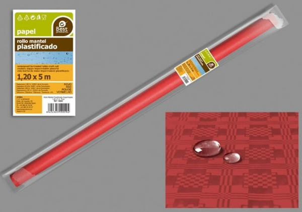 MANTEL NAVIDAD ROLLO ROJO 1,2 x 5m
