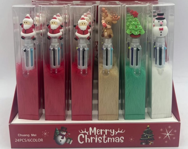BOLIGRAFO NAVIDAD 6COLORES (24)