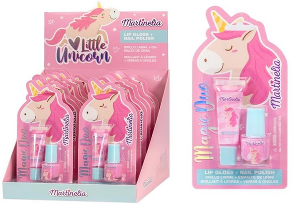 LACA UÑAS SET BRILLO LABIOS MARTINELIA