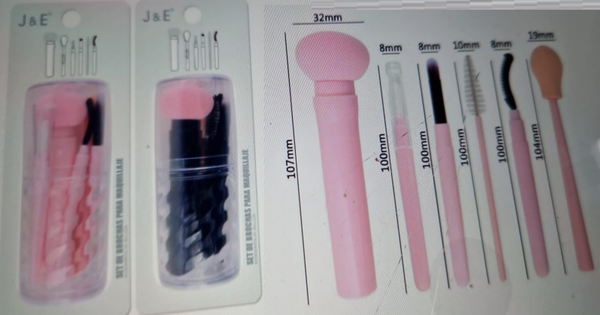 JGO. BROCHAS MAQUILLAJE SET 6pz