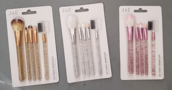BROCHA MAQUILLAJE SET 5pz BLISTER