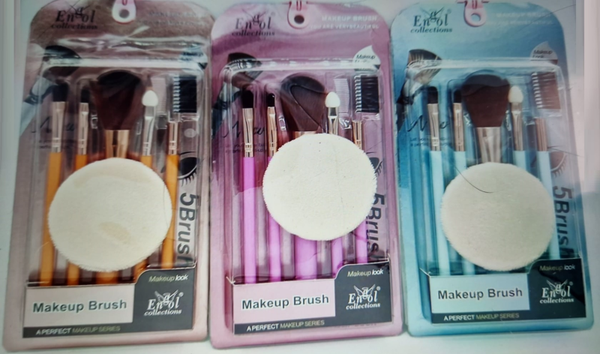 BROCHA MAQUILLAJE SET 5pz BLISTER