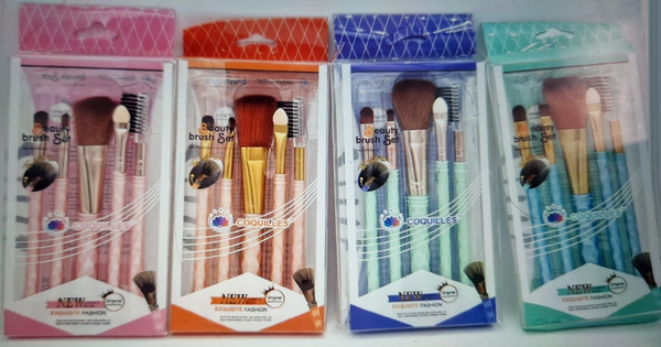 BROCHA MAQUILLAJE SET 5pz BLISTER