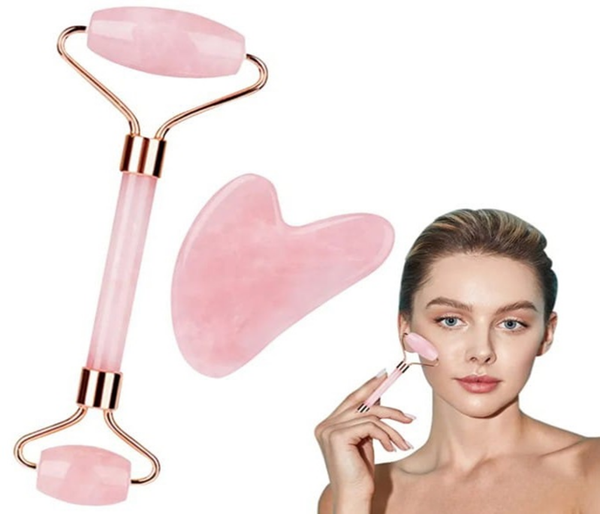 RODILLO MASAJE JADE+GUA SHA PIEDRA