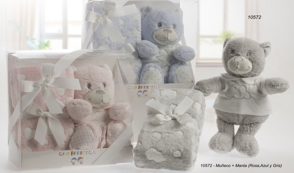 ANIMAL PELUCHE+MANTA CAJA