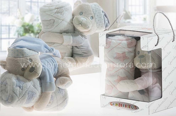 ANIMAL PELUCHE+MANTA CAJA