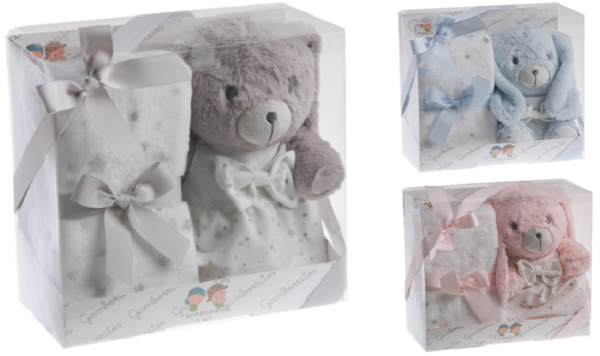 ANIMAL PELUCHE+MANTA CAJA