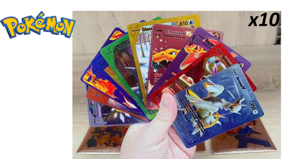 CARTAS POKEMON COLORES 10ud SOBRE