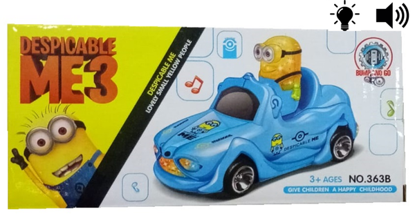 COCHE ACCION LUZ/SONIDO MINIONS